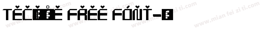 Technique Free Font字体转换